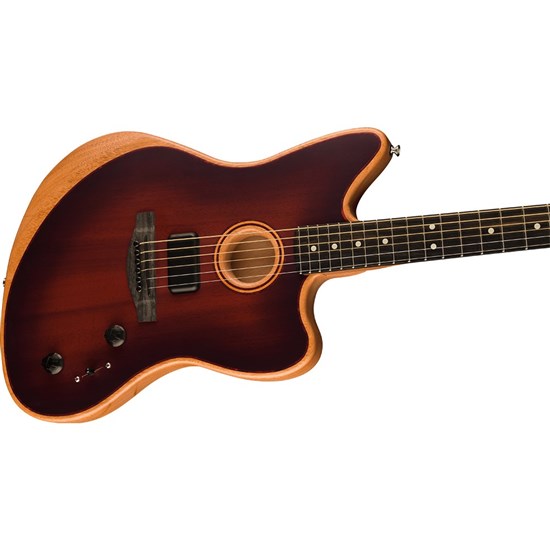 Fender American Acoustasonic Jazzmaster All-Mahogany Ebony Fingerboard (Bourbon Burst)