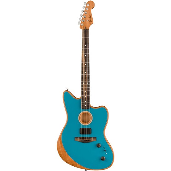 Fender American Acoustasonic Jazzmaster Ebony Fingerboard (Ocean Turquoise) inc Bag