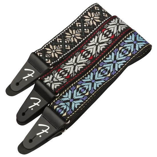 Fender Pasadena Woven Strap (Blue Snowflake) 2