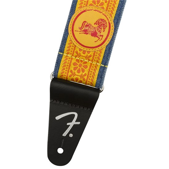 Fender George Harrison Dark Horse Floral Strap (Orange) 2