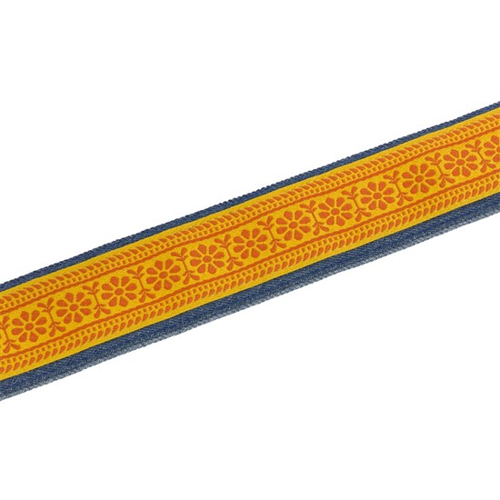 Fender George Harrison Dark Horse Floral Strap (Orange) 2