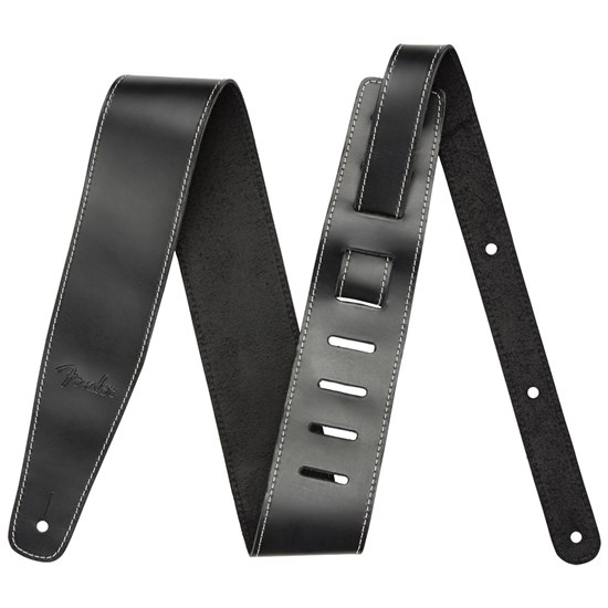 Fender Broken-In Leather Strap (Black) 2.5