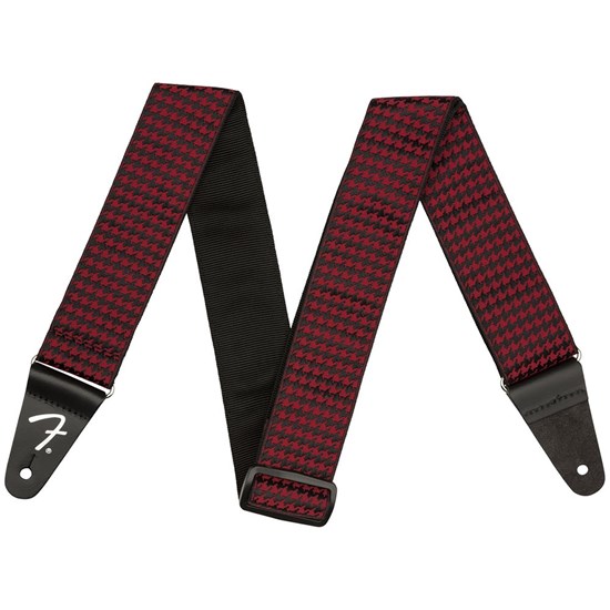 Fender Houndstooth Jacquard Strap Red 2