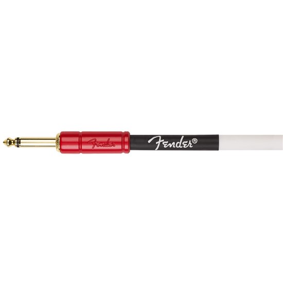 Fender John 5 10' Instrument Cable (White/Red)