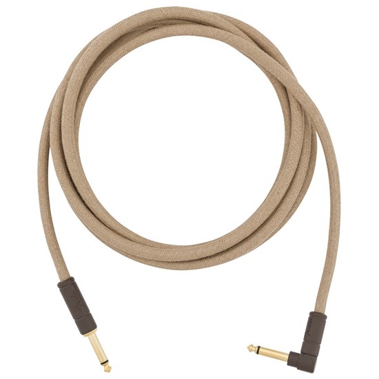 Fender Festival Instrument Cable Straight / Angle 10' Pure Hemp (Natural)