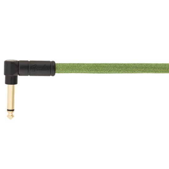 Fender Festival Instrument Cable Straight / Angle 10' Pure Hemp (Green)