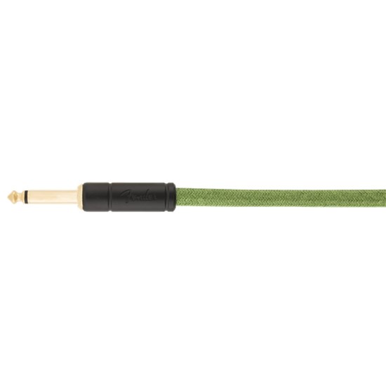 Fender Festival Instrument Cable Straight / Angle 10' Pure Hemp (Green)