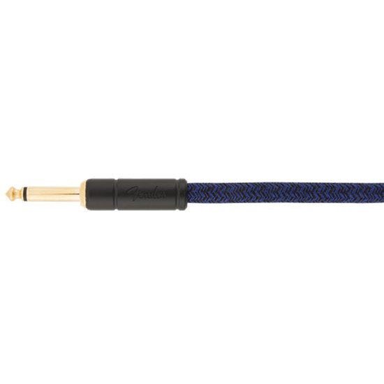 Fender Festival Instrument Cable Straight / Angle 10' Pure Hemp (Blue Dream)