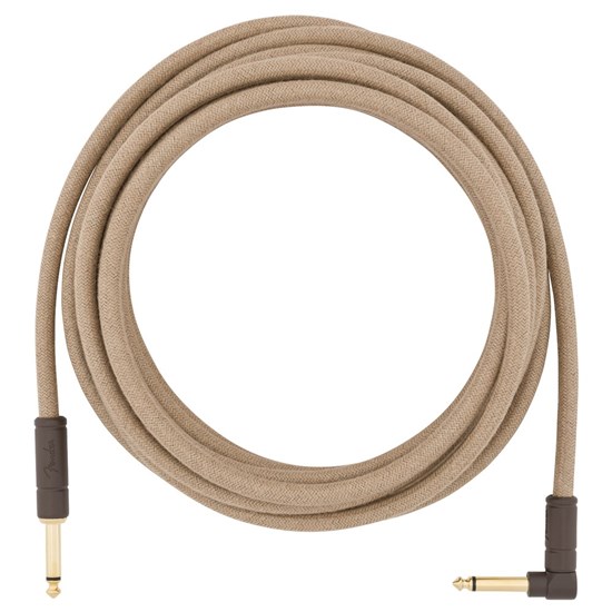 Fender Festival Instrument Cable Straight / Angle 18.6' Pure Hemp (Natural)