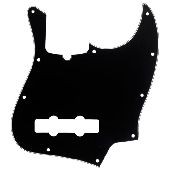 Fender Pickguard J-Bass 10-Hole Mount w/ Truss Rod Notch (B/W/B) 3-Ply