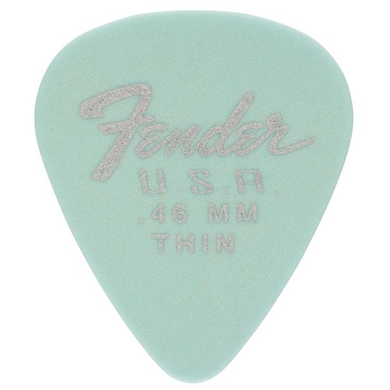 Fender Dura-Tone Delrin Pick 351 Shape 12-Pack (Thin) Daphne Blue