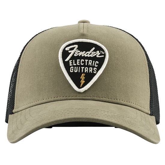 Fender Snap Back Pick Patch Hat (Olive)