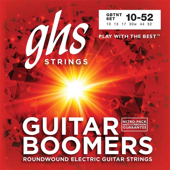 GHS GBTNT Boomers Electric Guitar Strings (10-52)