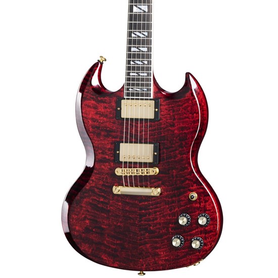 Gibson SG Supreme (Wine Red) AAA-Figured Maple Top w/ Hard Case