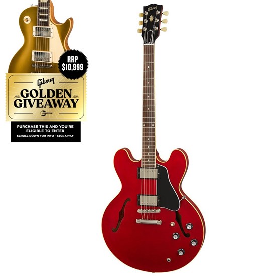 Gibson ES-335 Satin (Satin Cherry) inc Hard Shell Case