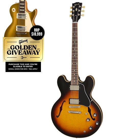 Gibson ES-335 Left-Handed Electric Guitar (Vintage Burst)