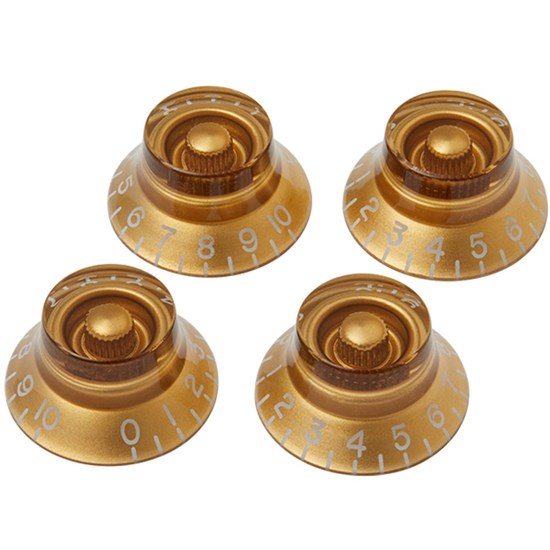 Gibson Top Hat Knobs - 4-Pack (Vintage Gold)