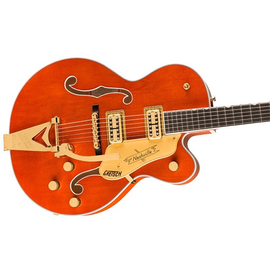 Gretsch Nashville Hollow Body w/ String-Thru Bigsby & Gold Hardware (Orange Stain)