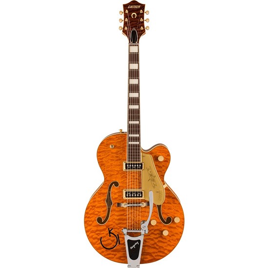 Gretsch G6120TGQM-56 Ltd Ed Quilt Chet Atkins w/ Bigsby (Orange Stain Lacquer)