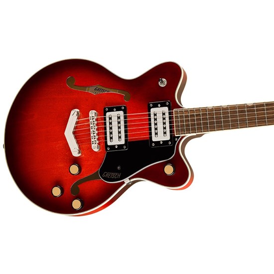 Gretsch G2655 Streamliner Center Block Jr. Double-Cut w/ V-Stoptail (Claret Burst)