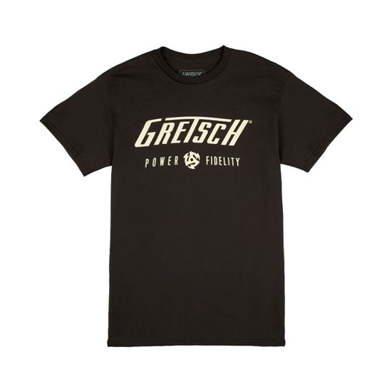 Gretsch Power & Fidelity Logo T-Shirt (Black) Large