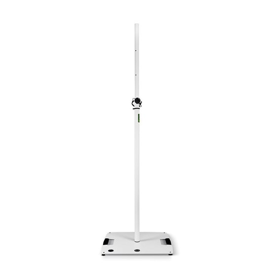 Gravity LS431W Lighting Stand w/ Square Steel Base & Off Centre Mount (White)