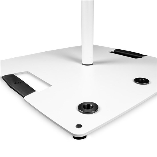 Gravity LS431W Lighting Stand w/ Square Steel Base & Off Centre Mount (White)