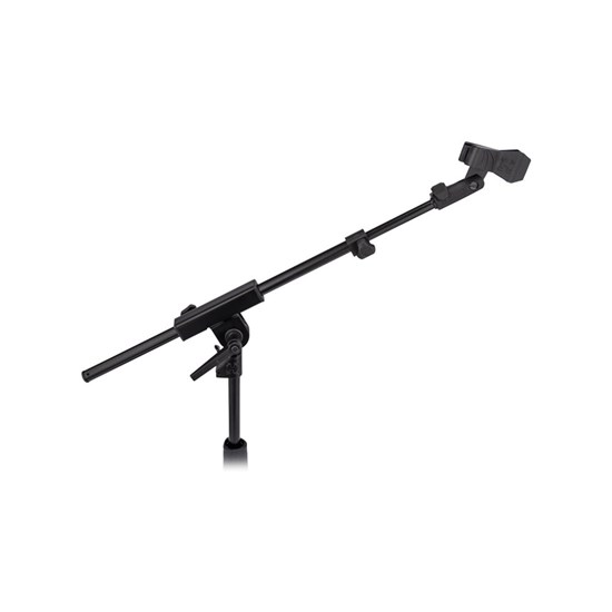 Hercules MS120BPRO Low Profile H-Base Short Boom Stand w/ Quik-N-EZ Mic Clip