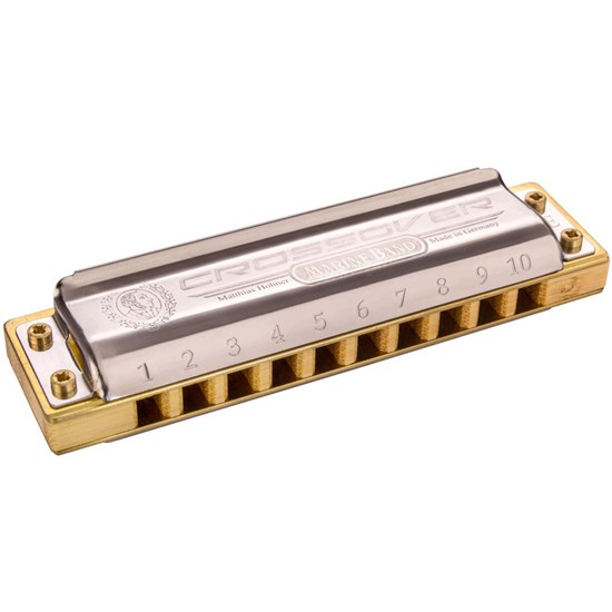 Hohner Marine Band Crossover Harmonica w/ Triple Lacquered Bamboo Comb (Key of A)