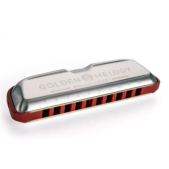 Hohner 542 Golden Melody Progressive Harmonica Equal Temperament (D-Major)