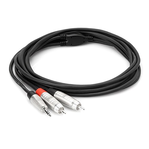 Hosa HMR-006Y 3.5mm TRS to Dual RCA Stereo Breakout Cable (6ft) (180cm)