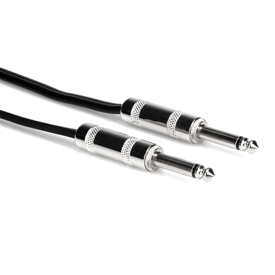 Hosa SKZ650 Speaker Cable 1/4 in TS to Same Black Zip - 50-foot