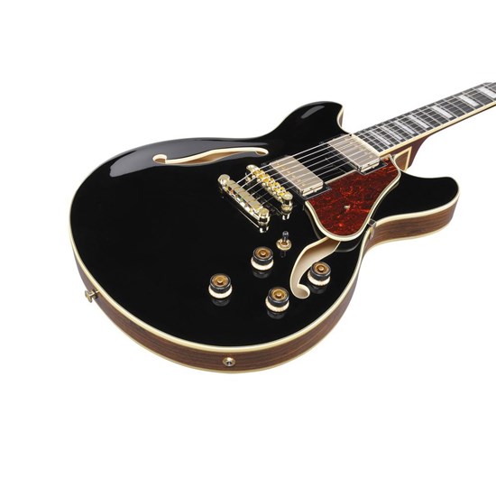 Ibanez AS93BCBK Semi-Hollow Electric Guitar (Black)