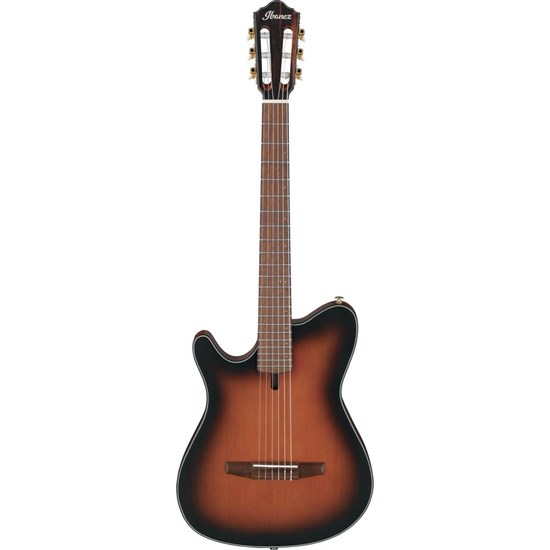 Ibanez FRH10NL BSF Left-Hand Acoustic Electric Nylon String Guitar (Brown Sunburst)