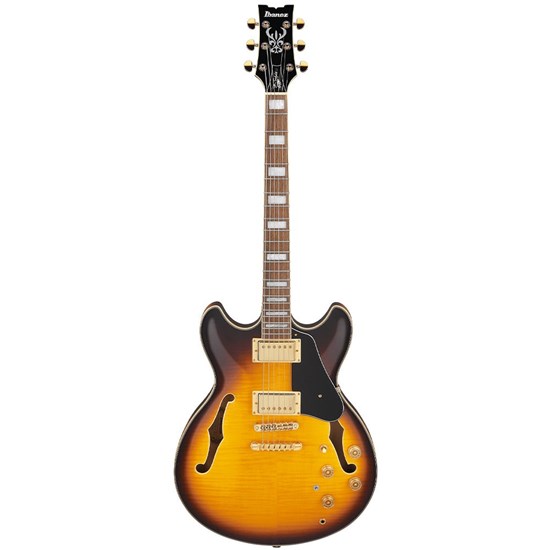 Ibanez JSM10EM John Scofield Signature Semi-Hollow Electric Guitar (Two Tone Burst)