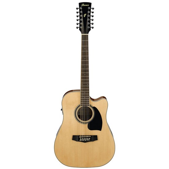 Ibanez PF1512ECE NT 12-String Acoustic Electric Guitar w/ Cutaway (Natural)