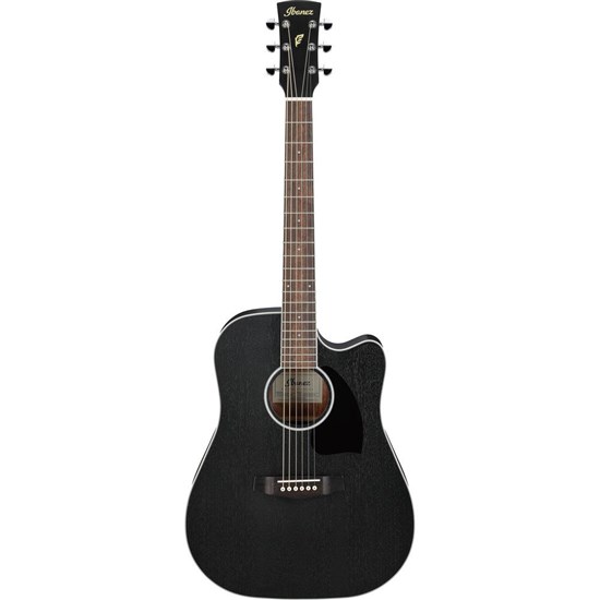 Ibanez PF16MWCEWK Electro Acoustic Guitar (Weathered Black Open Pore)