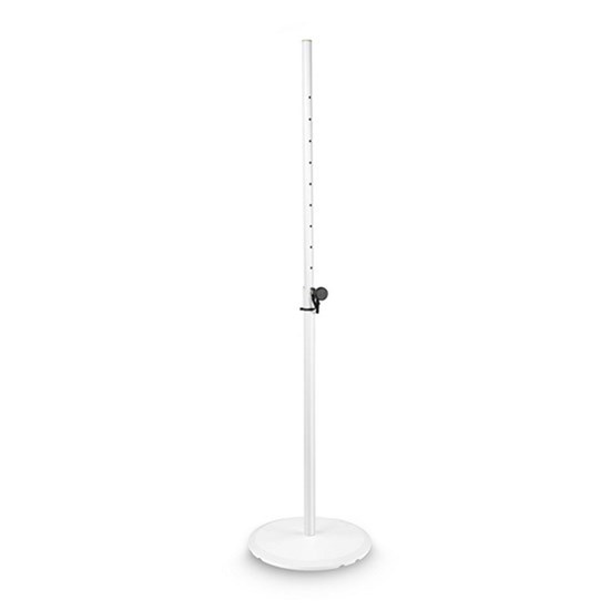 IsoVox 2 Portable Vocal Booth (White) & Gravity SSPWBSET1W Round Base Stand 35mm (White)