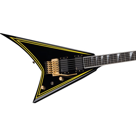 Jackson MJ Series Rhoads RR24MG (Black w/ Yellow Pinstripes)