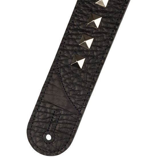 Jackson Metal Stud Leather Strap (Black) 2.5