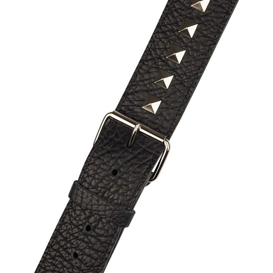 Jackson Metal Stud Leather Strap (Black) 2.5