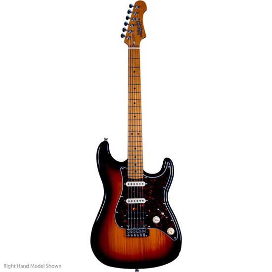 Jet JS-400-SB Left-Hand HSS Electric Guitar Roasted Maple Neck (Sunburst)