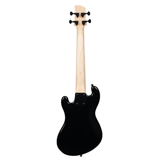 Kala UBASS-SB-BK-FS Solid Body 4 String Electric Ubass Jet Black with Bag