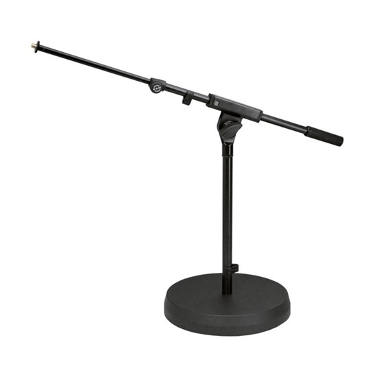 Konig & Meyer 25960 Low Profile Round-Base Mic Stand w/ Telescopic Boom Arm