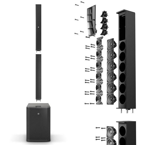 LD Systems MAUI 44 G2 3000W Column PA (Black)