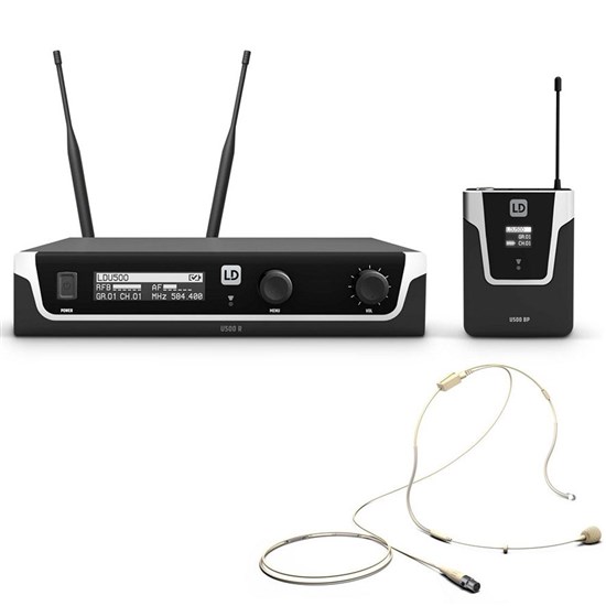 LD Systems U506 Wireless Headset System (Beige) 655-679 MHz