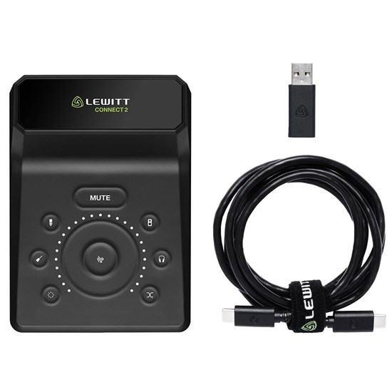 Lewitt Connect 2 USB-C Audio Interface for Creators & Musicians w/ DSP