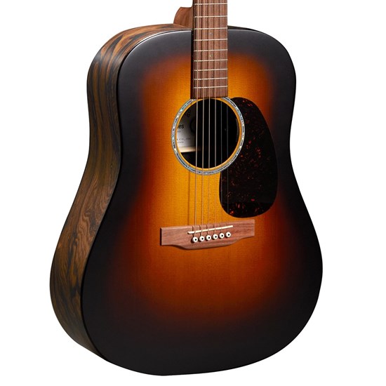 Martin D-X2E Dreadnought Acoustic Electric Guitar (Ziricote Burst) inc Gig Bag