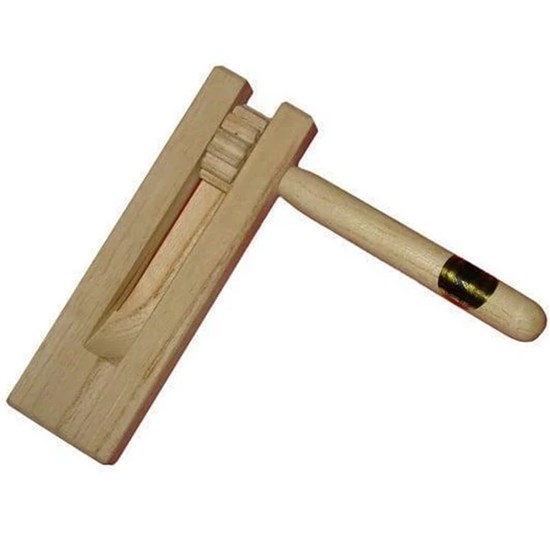 Mano Percussion UE541 Wooden Hand-Held Single Tongue Rotating Ratchet