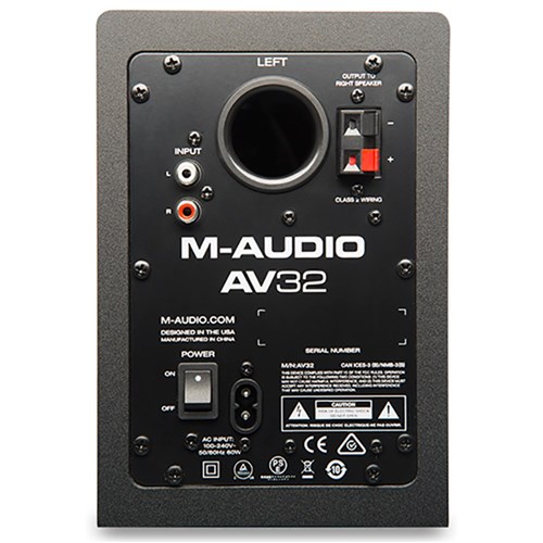 M Audio Av32 Compact Desktop Speakers For Professional Media